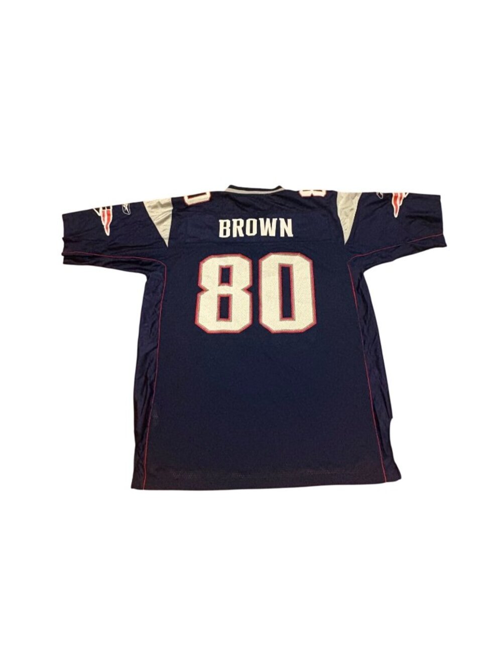 Reebok New England Patriots Troy Brown #80 NFL Football Jersey Men's Large
